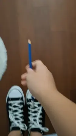 I dropped my pencil
