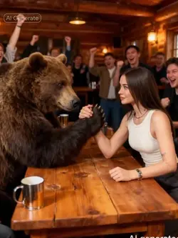 Bear arm wrestling