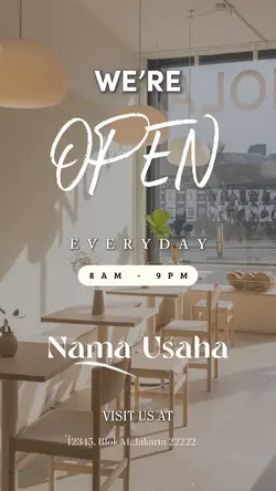 WE’RE OPEN