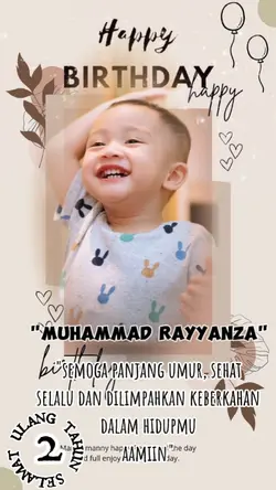 hbd anak laki-laki 