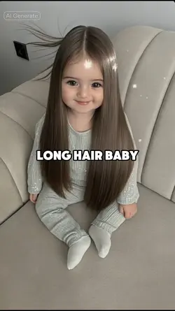 long hair baby