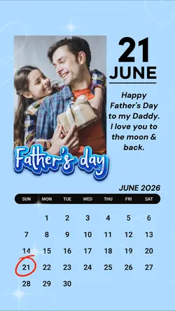 21 June, Father Day