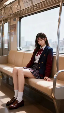 ai美少女電車にのる