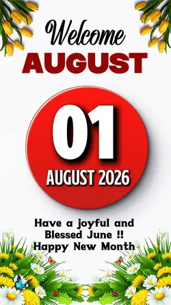 Welcome August 2026