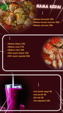 Menu makanan