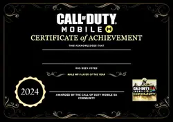 codm certificate