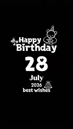 Hbd 28 july 2026