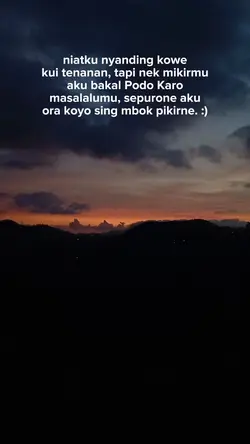 sepurane aku ora
