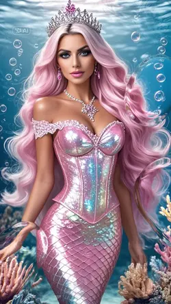 Pink mermaid 