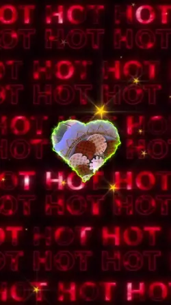 Effetto bagliore del cuore al neon