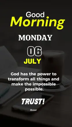 New Week, Monday 