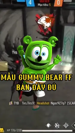 Mẫu gummy bear free