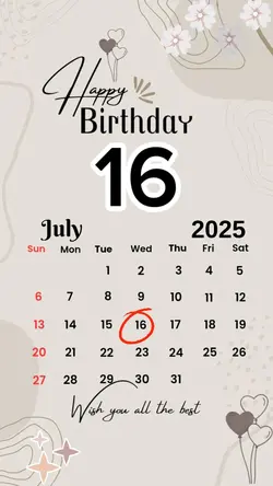 birthday 16 July