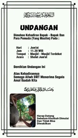 Undangan Sholat