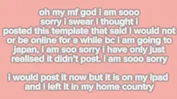 OMG I AM SOO MF SORY