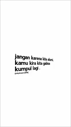 jangan karena alumni