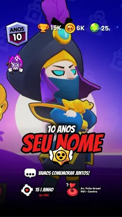 Convite Brawlstars