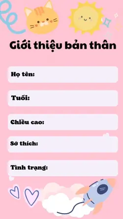 Giới thiệu bản thân