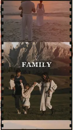 family retro scroll