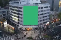 billboard green scre