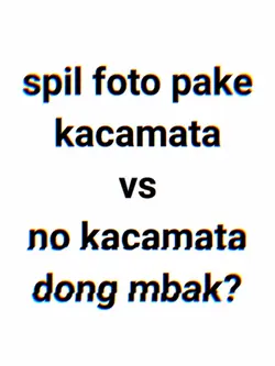 Foto pakai kacamata 