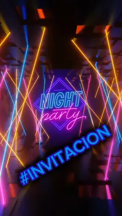 invit. party neon