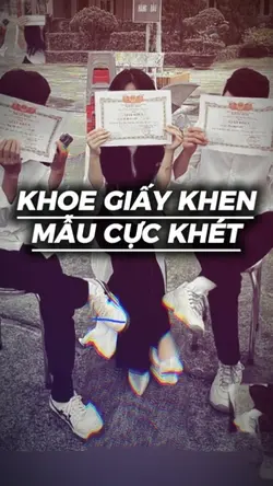 khoe giấy khen