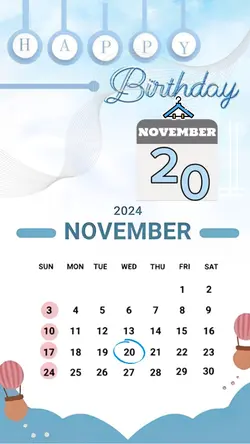 brithday 20 november