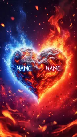 Blue-Red Heart