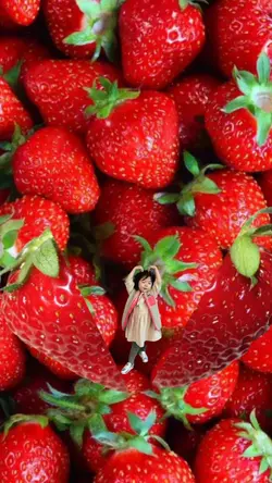 Strawberry terbelah 