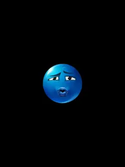 o emoji azul 