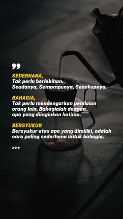 sederhana, bahagia