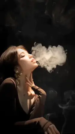Smoke-Exhaling Girl 