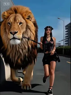 AI Lion Pet Video