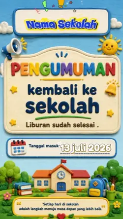 pengumumn masuk sklh