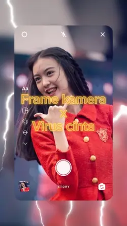Frame Kamera x Kilat