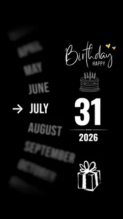 Birthday 31 July
