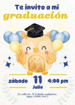 graduación infantil