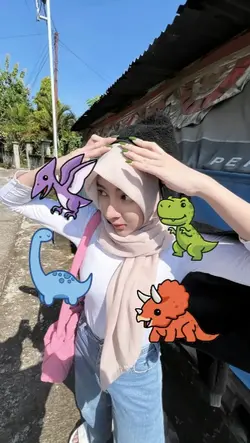 stiker dinosaurus 