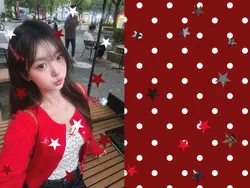 stars dots red