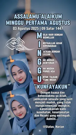 minggu pertama Agust