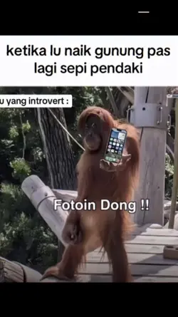 Ketika lu naik gunun
