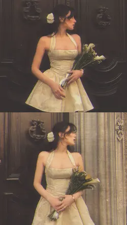 girl & flowers