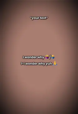 I wonder why
