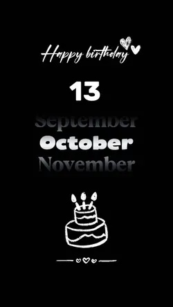 BIRTHDAY 13 OKTOBER 