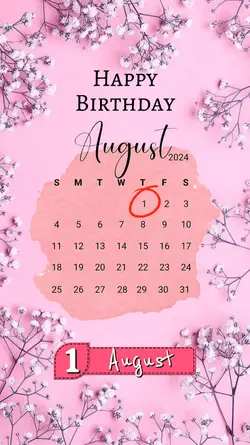 HBD 1 AUGUST GIRL