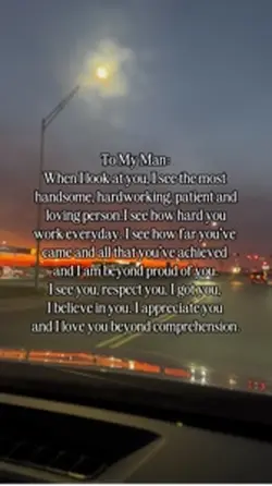 To my man