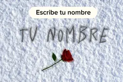 Nombre en nieve