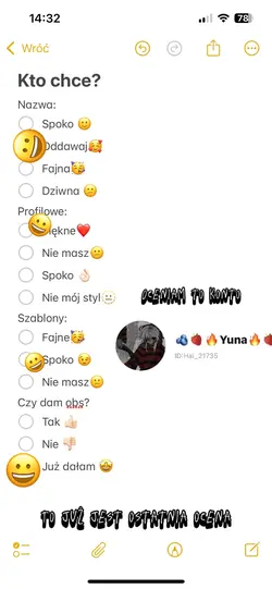 Ostatnia ocena