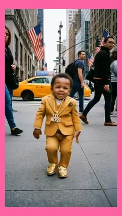 cute baby Ai dancing